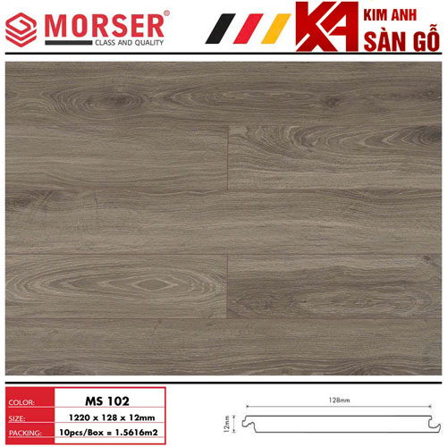 Sàn Gỗ Công Nghiệp 12MM MORSER-102
